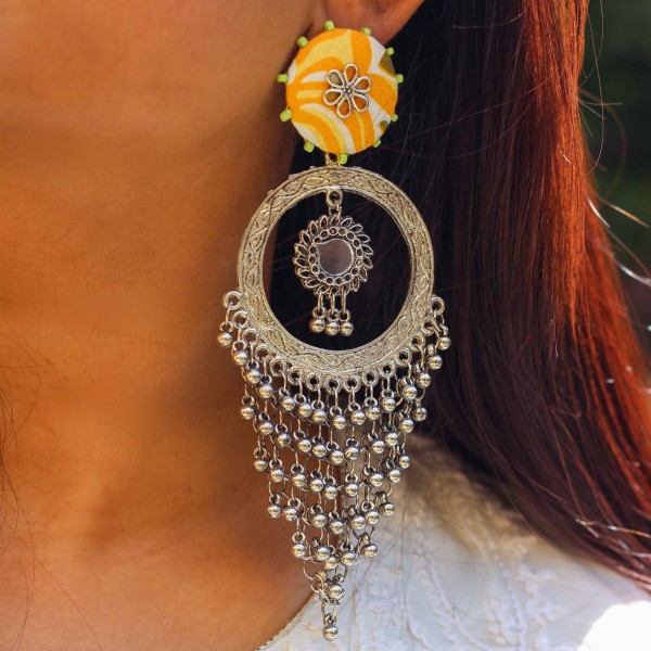 Silver Jaal Earrings